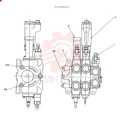 Схема (LK300) - WHEEL LOADER BTW RL1223 - RL2000 (1/03-12/03) 2436U281 (1)