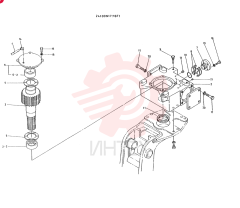 CASE ASSY, GEAR CONSISTS OF REF 2 TO 21
