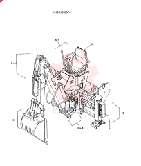 RACK-HOE, ASSY CONSISTS OF REF1TO12