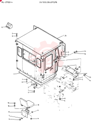 CAB  GROUP, 2-SEAT, Serial Range: -RL2703