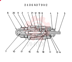 Схема (LK300A) - WHEEL LOADER ASN RL2703 (1/03-12/03) 2436R379D2