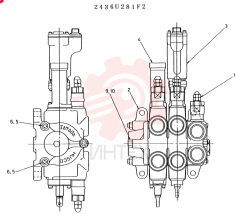VALVE  ASSY, CONTROL CONSISTSOF ITEM 1 TO 10 2435U281F2 (1)