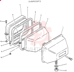 Схема (LK400) - WHEEL LOADER ASN RA1003 (1/03-12/03) 2456R229F2