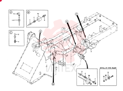 PIPE ASSY,FLARED TILT CYL.  4501-, Serial Range: -4501
