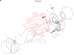 BRAKE GROUP, CONSISTS OF REF 1 TO 9 24100J3639F1
