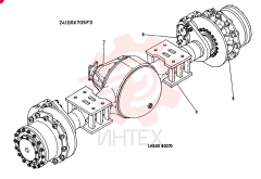 AXLE ASSY. F.R CONSISTS OF ITEM 6 TO 9