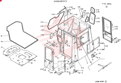 CAB GROUP, ROPS CONSISTS OFREF 2 TO 39 24100J2872F2