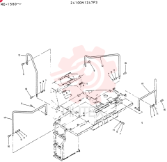 Схема (LK600) - WHEEL LOADER BTW RE1560 - RE2002 (1/03-12/03) 24100N1247F3