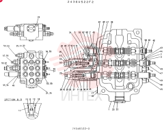 Схема (LK600) - WHEEL LOADER BTW RE1560 - RE2002 (1/03-12/03) 2436U522F2