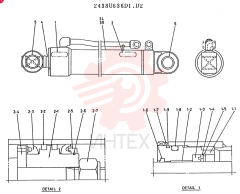CYLINDER ASSY, CONSIST OF REF 1 TO 6
