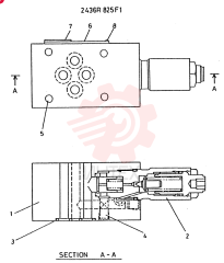 VALVE   ASSY, RELIEF 2436R825F1
