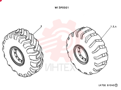TIRE ASSY. W13P0001