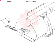 Схема (LK700A) - WHEEL LOADER ASN RE1558 (1/03-12/03) 24100T228F1