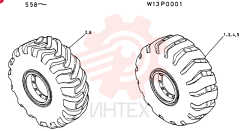 TIRE ASSY W13P0001