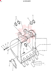 BUCKET ASSY, 0.5M3