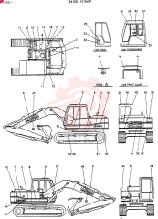 Схема (MD140BLC) - EXCAVATOR BTW YP1001 - YP1281 (1/80-12/06) 24100J10164F1