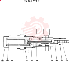 VALVE ASSY, RELIEF CONSISTS OF THE FOLLOWING PARTS 2436R771F1