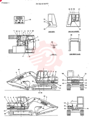 Схема (MD140BLC) - EXCAVATOR BTW YPU0001 - YPU0300 (1/80-12/06) 24100J10164F3