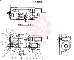VALVE ASSY, HOLDING, CONSISTS OF THE FOLLOWING PARTS 2436R1328F1