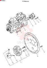 Схема (MD140C) - EXCAVATOR BTW YPU0301 - YPU0500 (1/80-12/06) 24100N6211F2