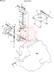 Схема (MD140C) - EXCAVATOR BTW YPU0301 - YPU0500 (1/80-12/06) 24100J12182F1