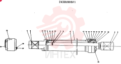 Схема (MD200BLC) - EXCAVATOR ASN YQ0565 (1/80-12/06) 2438U995F1