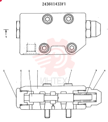 Схема (MD200BLC) - EXCAVATOR ASN YQU0001 (1/80-12/06) 2436U1433F1