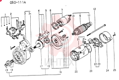 STARTER MOTOR,24V, 5kW VAME087590 (2)