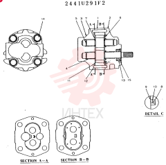 HYDRAULIC PUMP 2441U291F2