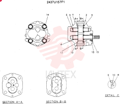 HYDRAULIC PUMP 2437U157F1