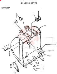 BUCKET ASSY, 0.9M3