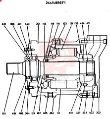 MOTOR ASSY SWING CONSISTS OF THE FOLLOWING PARTS 2441U456F1