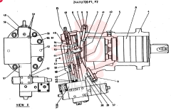 PUMP ASSY, HYDRAULIC CONSISTS OF THE FOLLOWING PARTS 2441U720F1, F2 (1)