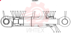 Схема (MD400LC) - EXCAVATOR BTW YS0101 - YS0200 (1/80-12/06) 2438U662F1