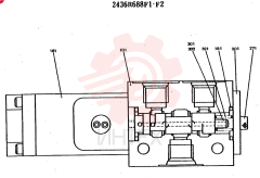 VALVE ASSY, SOLENOID CONSISTS OF THE FOLLOWING PARTS 2436R688F1-F2