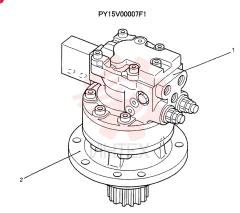 HYDRAULIC MOTOR PY15V00007F1