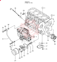LUB.OIL SYSTEM (A) 4TNE88-YBC