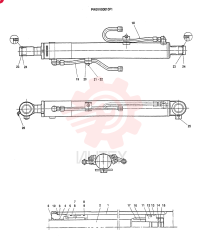 CYLINDER ASSY, BOOM(CANOPY) PW01V00010F1
