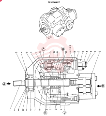 HYDRAULIC PUMP PX10V00001F1 (1)