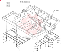 COVER,UNDER, Serial Range: LX1401-LX1407
