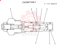 Схема (SK04L-2) - COMPACT EXCAVATOR BTW LX-1401 - LX-1422 (1/85-12/06) 2436R725F1