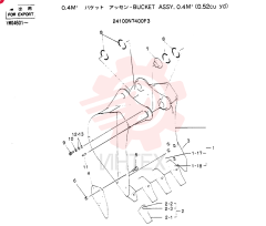 BUCKET ASSY, 0.4M