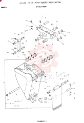BUCKET ASSY, EJECTOR 24100J14609F1