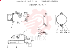 VALVE ASSY, HOLDING, Remarks: CONSISTS OF THE FOLLOWING PARTS 2436R775F1