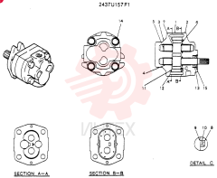 HYDRAULIC PUMP 2437U157F1