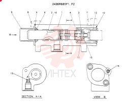 CONVERTER ASSY (TRAVEL) CONSISTS OF THE FOLLOWING PARTS 2436R885F1,F2