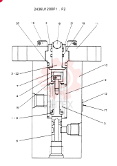 Схема (SK120) - MARK III EXCAVATOR ASN LP05201 (1/91-12/95) 2436U1200F1