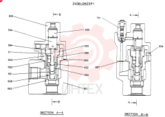 Схема (SK120) - MARK III EXCAVATOR ASN LP05201 (1/91-12/95) 2436U2623F1