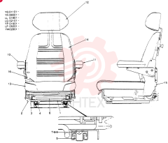 Схема (SK120) - MARK III EXCAVATOR ASN LP05201 (1/91-12/95) 2448U230F1