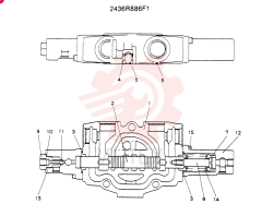 SPOOL ASSY CONSISTS OF THE FOLLOWING PARTS 2436R886F1